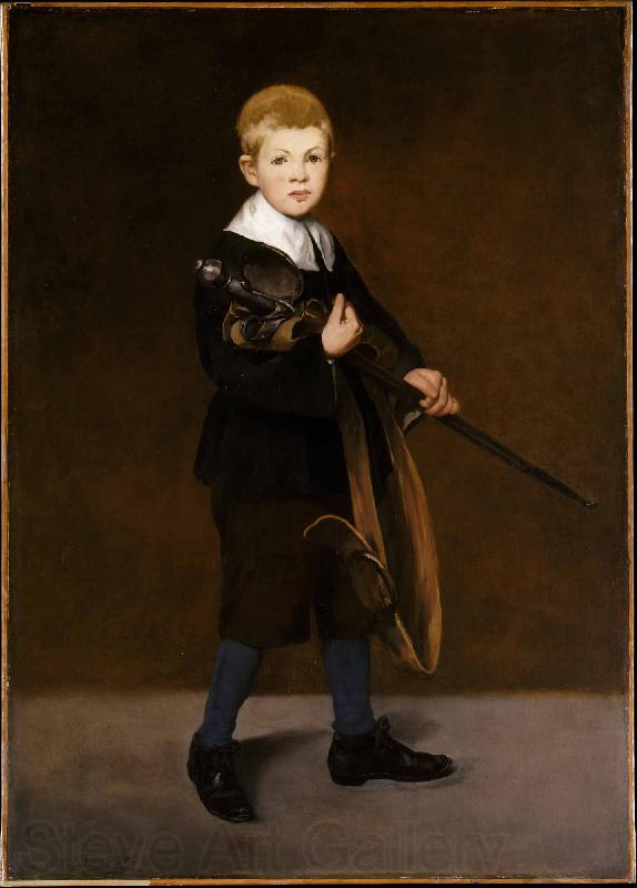 Edouard Manet Boy Carrying a Sword Germany oil painting art